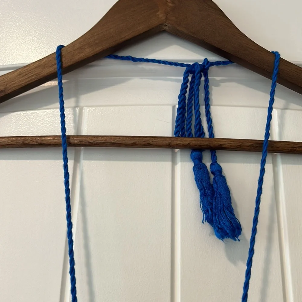 Flying Tomato Blue Maxi Geometric Back Tie Dress - Picture 8 of 9